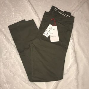 Olive green Jegging mid rise